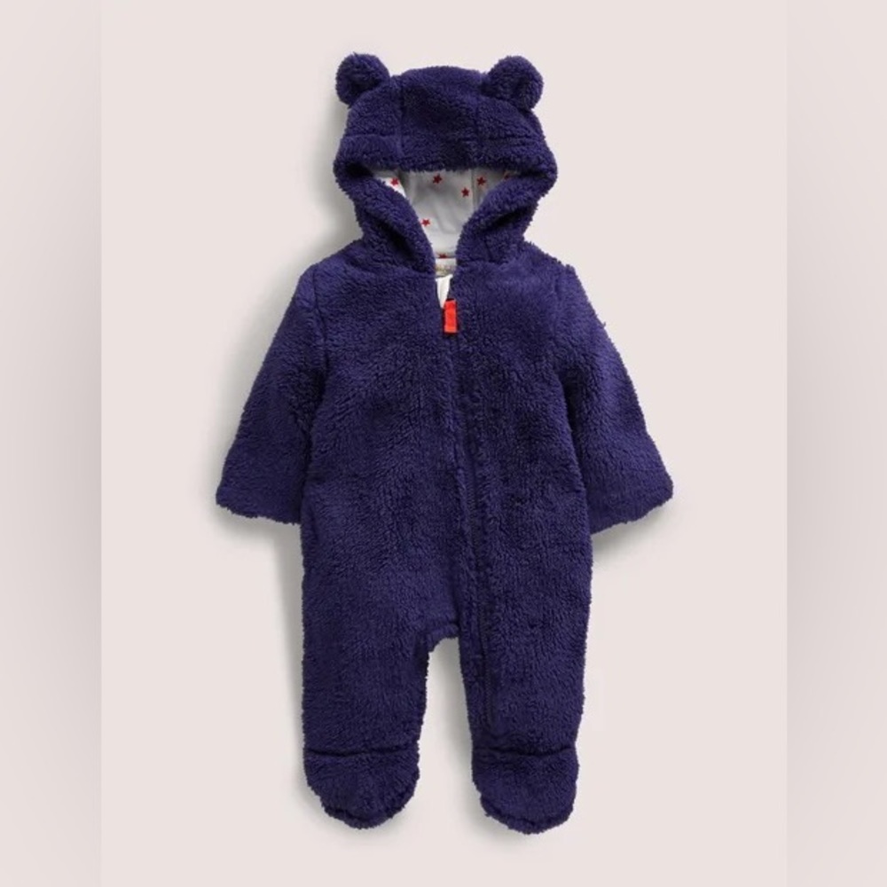 Baby Boden cozy bear pramsuit 6-9 mos nwt